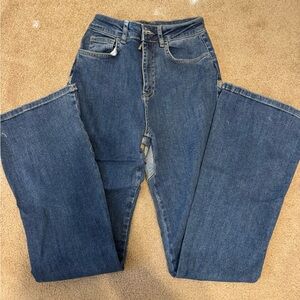 Nasty Gal star patch denim jeans, size 2 (fits like a 0).
